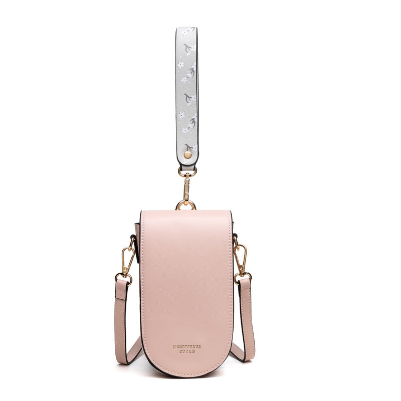 Korean-Style PU Mobile Phone Crossbody Bag – Multifunctional Mini Handbag