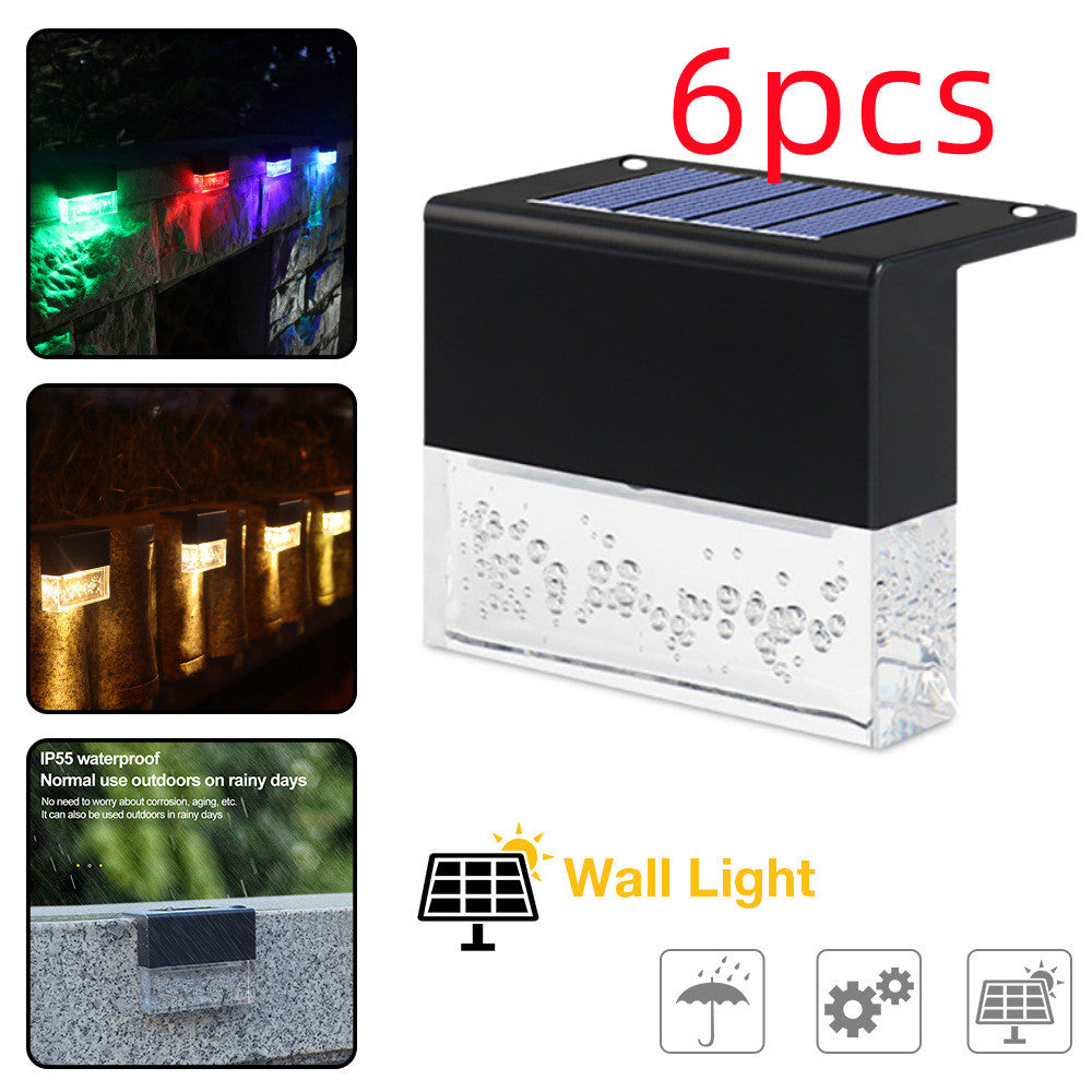 Waterproof RGB LED Solar Step & Fence Light – Outdoor Color-Changing Stair, Deck, and Garden Lighting
