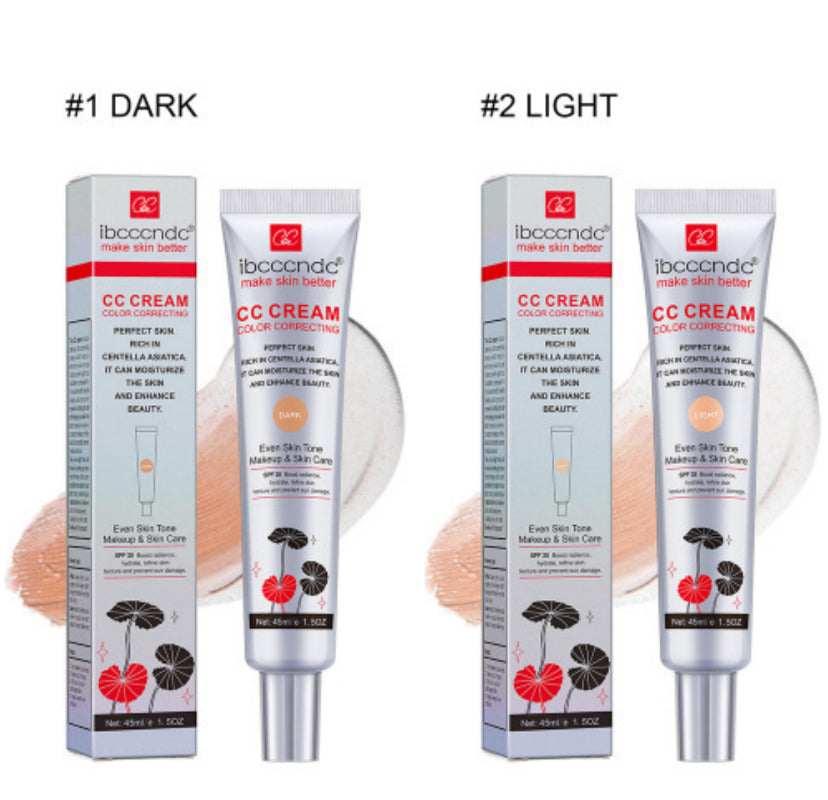 Moisturizing Correcting CC Cream – Waterproof, Anti-Sweat, Long-Lasting Makeup Base & Concealer for Smooth, Even Skin Tone