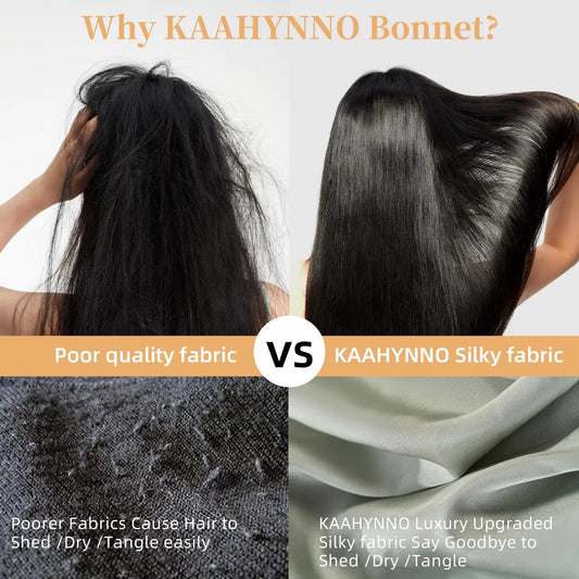 Satin Silk Sleep Bonnet for Women – Green