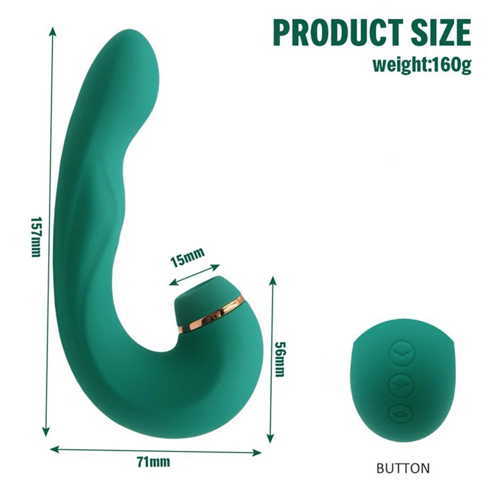 Clitoral Suction Vibrator for Women – G-Spot & Nipple Stimulating Massager with Multiple Modes