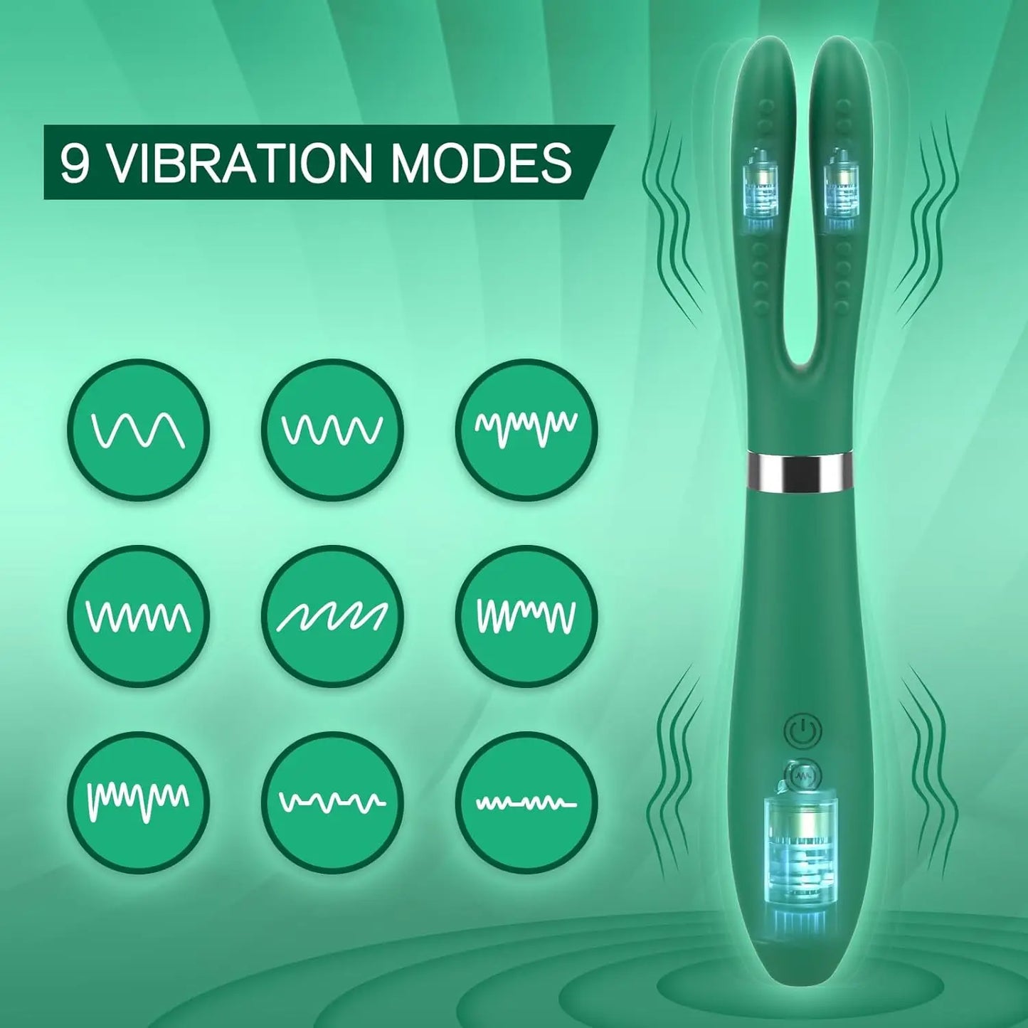 Rabbit Vibrator for Women – Dual G-Spot & Clitoral Stimulation, 9 Modes