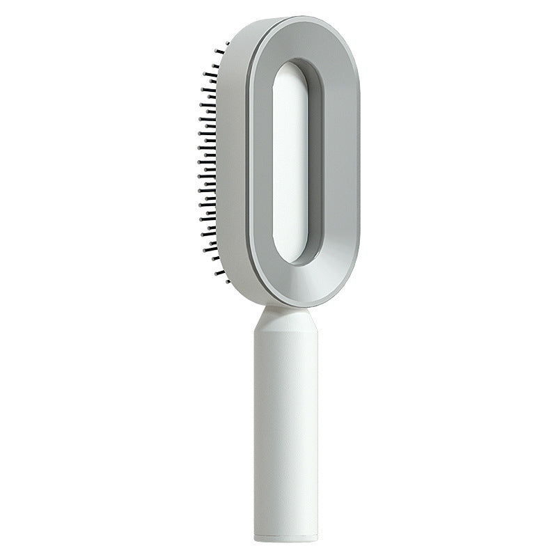 Self-Cleaning Hair Brush for Women – Anti-Static Scalp Massage Comb