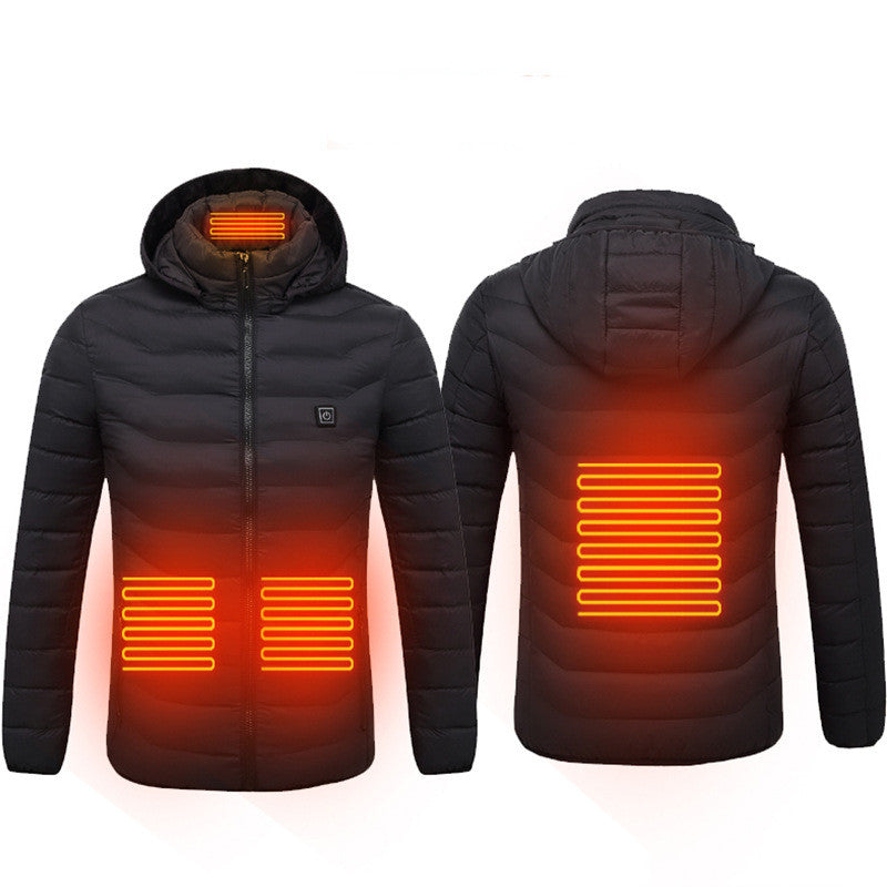 Men’s USB Heated Winter Jacket – Electric Thermal Coat