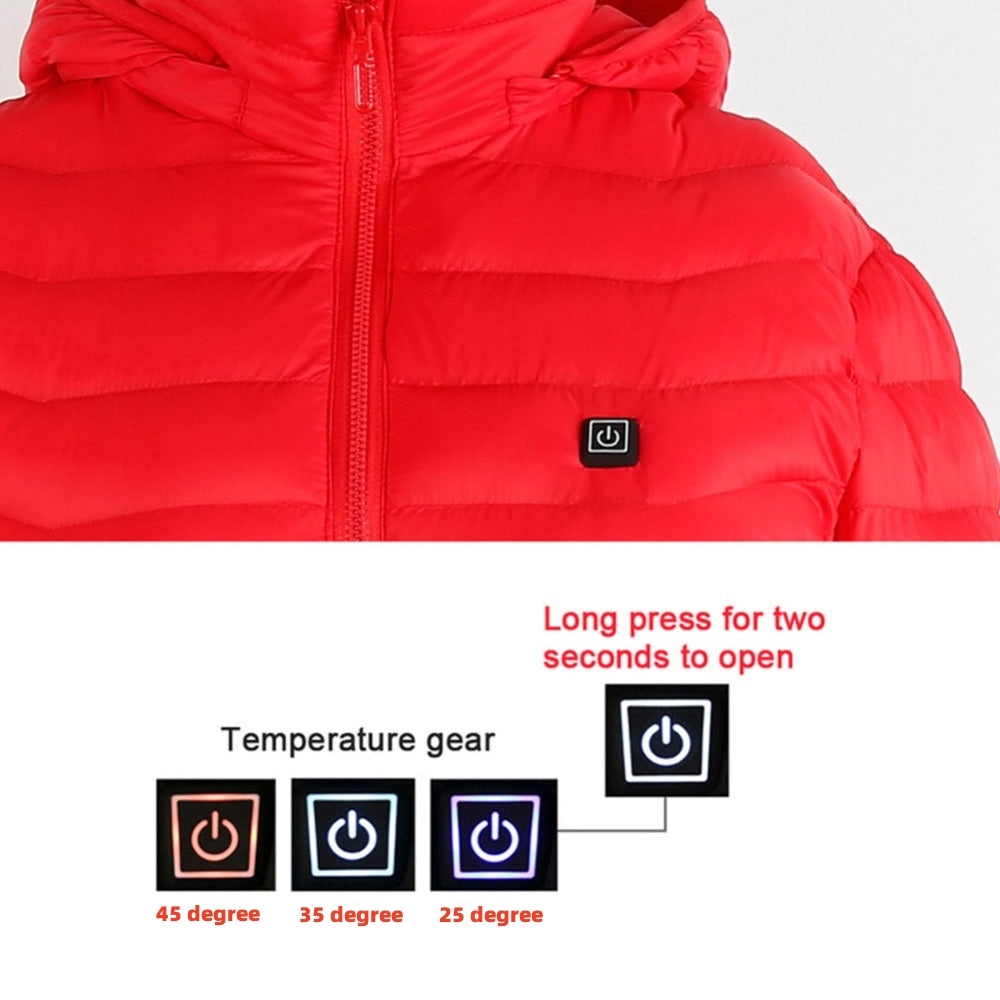 Men’s USB Heated Winter Jacket – Electric Thermal Coat