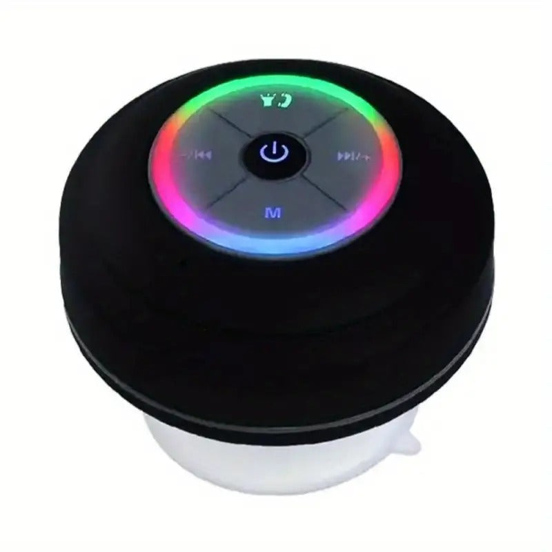 Wireless Bathroom Speaker with Suction Cup – Waterproof, USB Rechargeable
