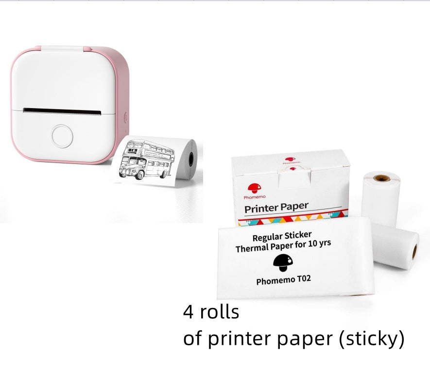 Portable Mini Bluetooth Thermal Label & Photo Printer