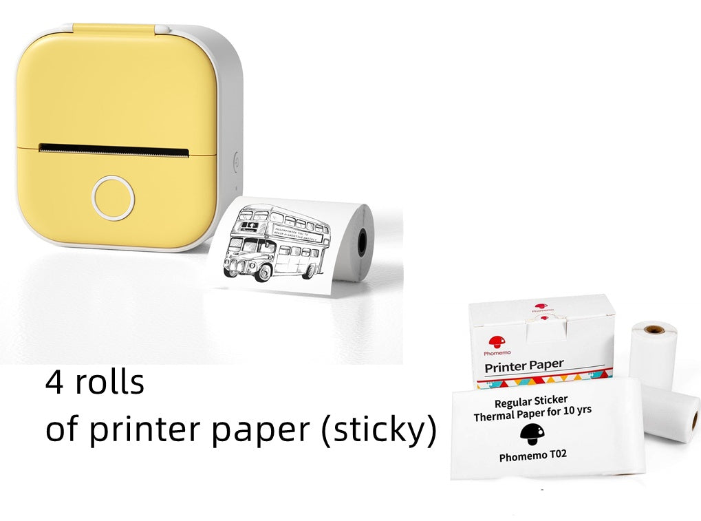 Portable Mini Bluetooth Thermal Label & Photo Printer