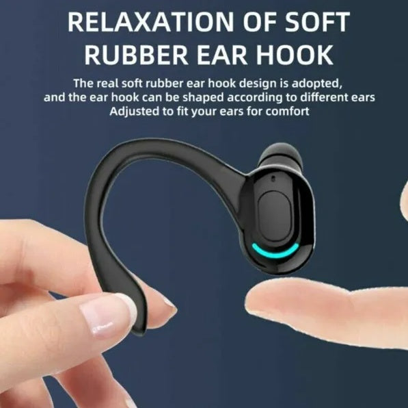Bluetooth 5.1 Wireless Earbuds with Earhooks – Stereo Sport Headset
