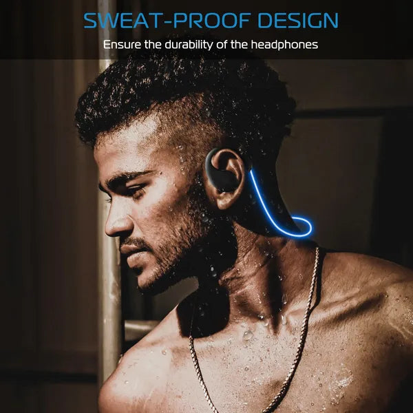Wireless Neckband Sports Earphones – HD Stereo & Sweat-Proof