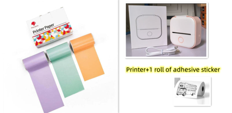 Portable Mini Bluetooth Thermal Label & Photo Printer