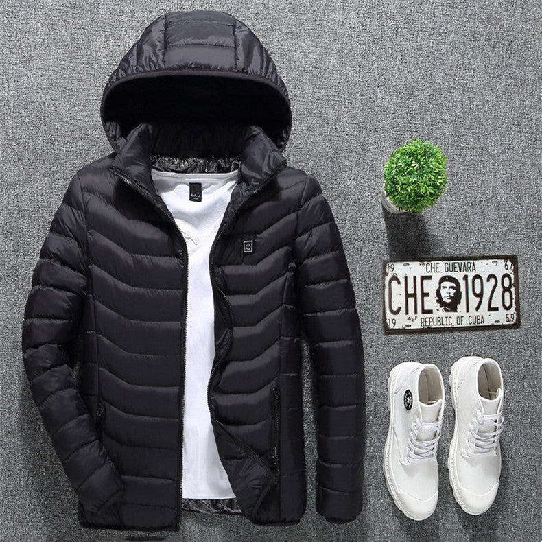 Men’s USB Heated Winter Jacket – Electric Thermal Coat