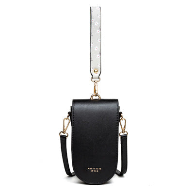 Korean-Style PU Mobile Phone Crossbody Bag – Multifunctional Mini Handbag