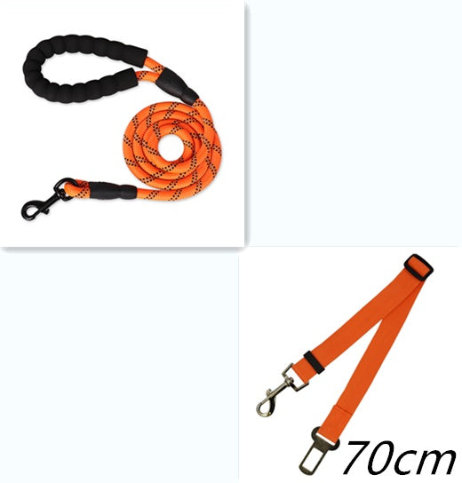 Reflective Nylon Dog Leash – Strong, Lightweight Walking & Training Lead for All Dogs