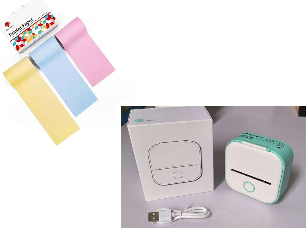 Portable Mini Bluetooth Thermal Label & Photo Printer