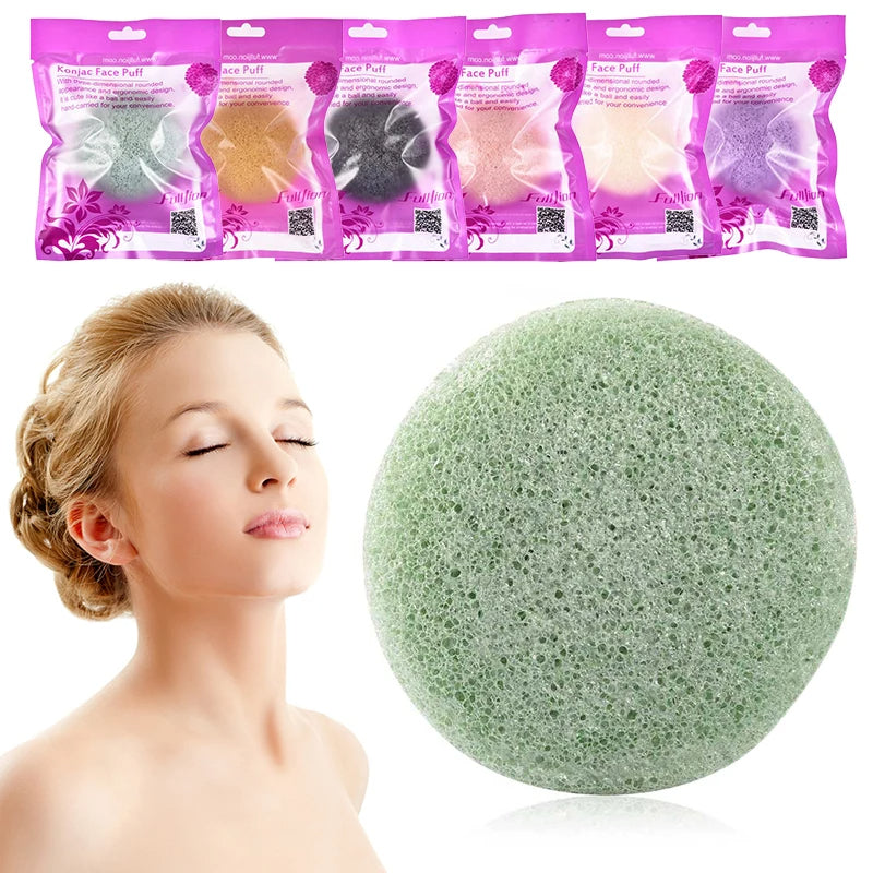 Konjac Facial Cleansing Sponge – Soft Exfoliating Face Puff