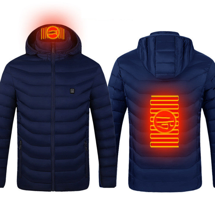 Men’s USB Heated Winter Jacket – Electric Thermal Coat