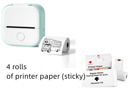 Portable Mini Bluetooth Thermal Label & Photo Printer