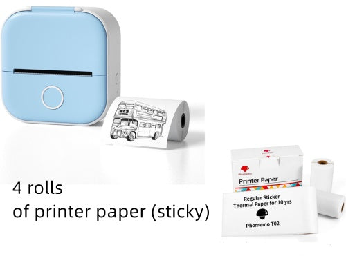 Portable Mini Bluetooth Thermal Label & Photo Printer
