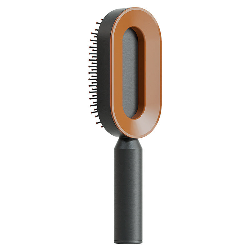 Self-Cleaning Hair Brush for Women – Anti-Static Scalp Massage Comb