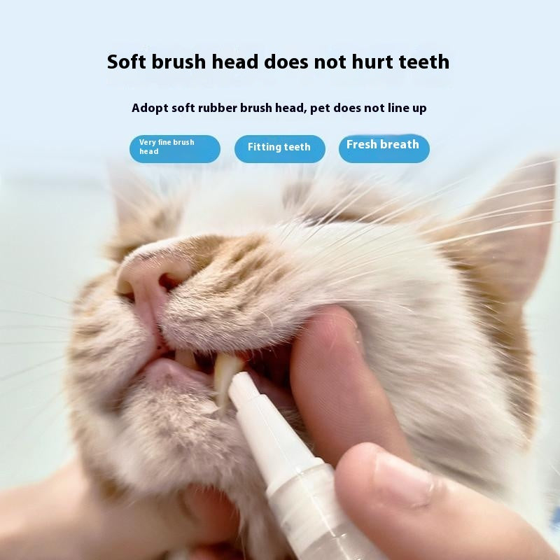 Pet Toothbrush Pen – Easy Teeth Cleaning & Fresh Breath Tool for Dogs and Cats