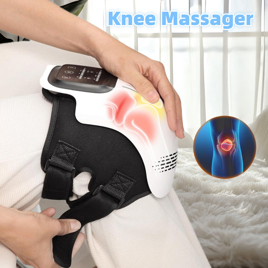 Rechargeable Heated Knee Massager – Smart Kneading & Pain Relief