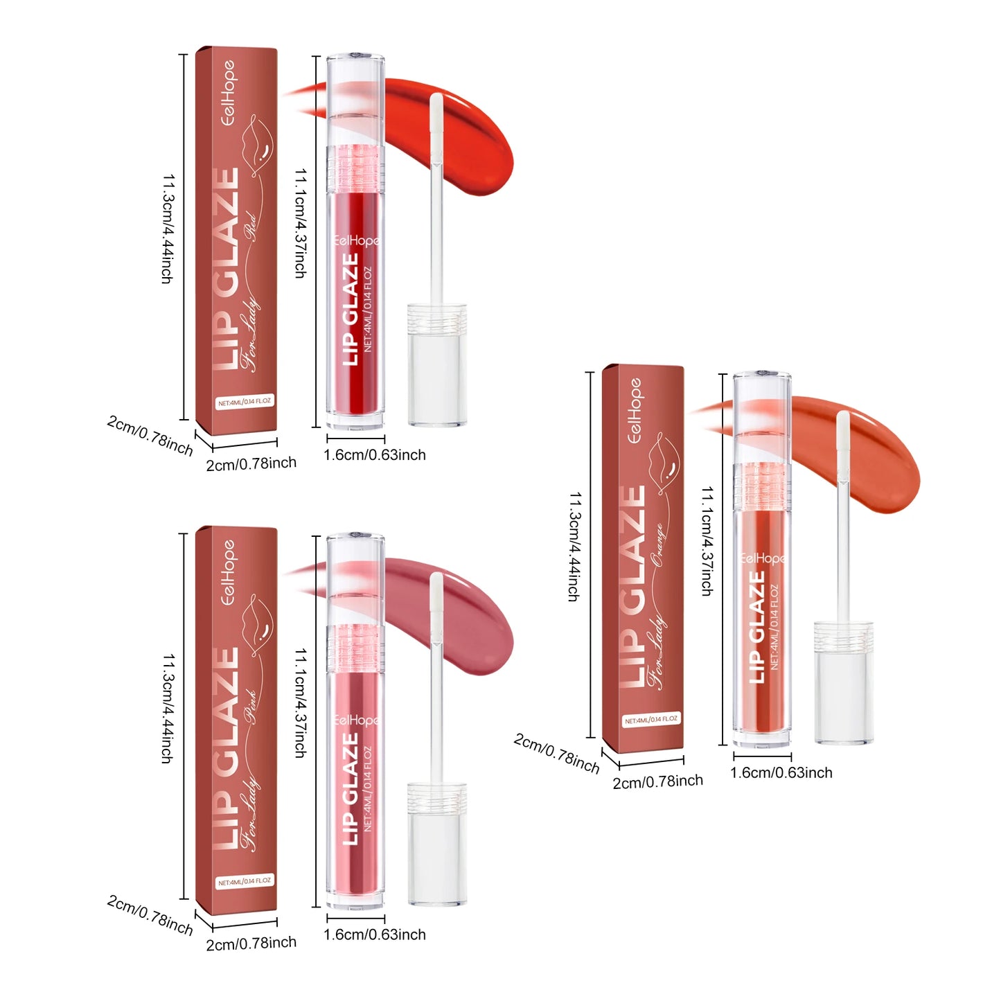 EELHOPE Lip Glaze – Long-Lasting, Non-Sticky & Moisturizing Lip Gloss