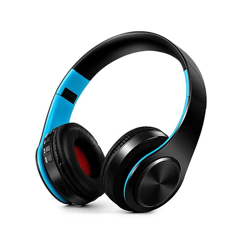 Bluetooth HiFi Stereo Headphones with FM Radio & SD Card Support – Wireless Headset with Mic for Phones & Tablets
