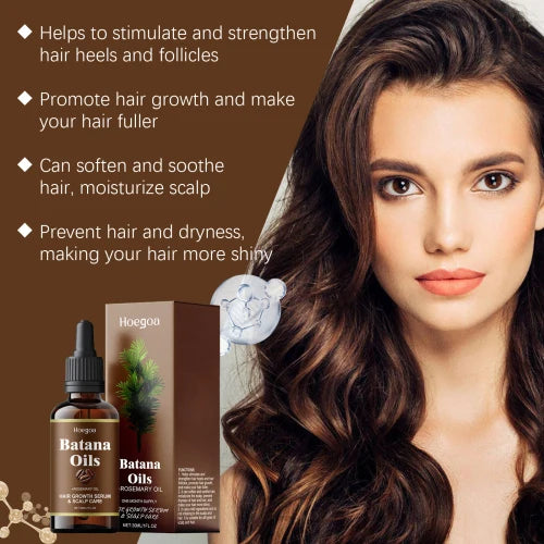 Hoegoa Batana Rosemary Essential Moisturizes Strands Dry And Smooth Hair Care Oil