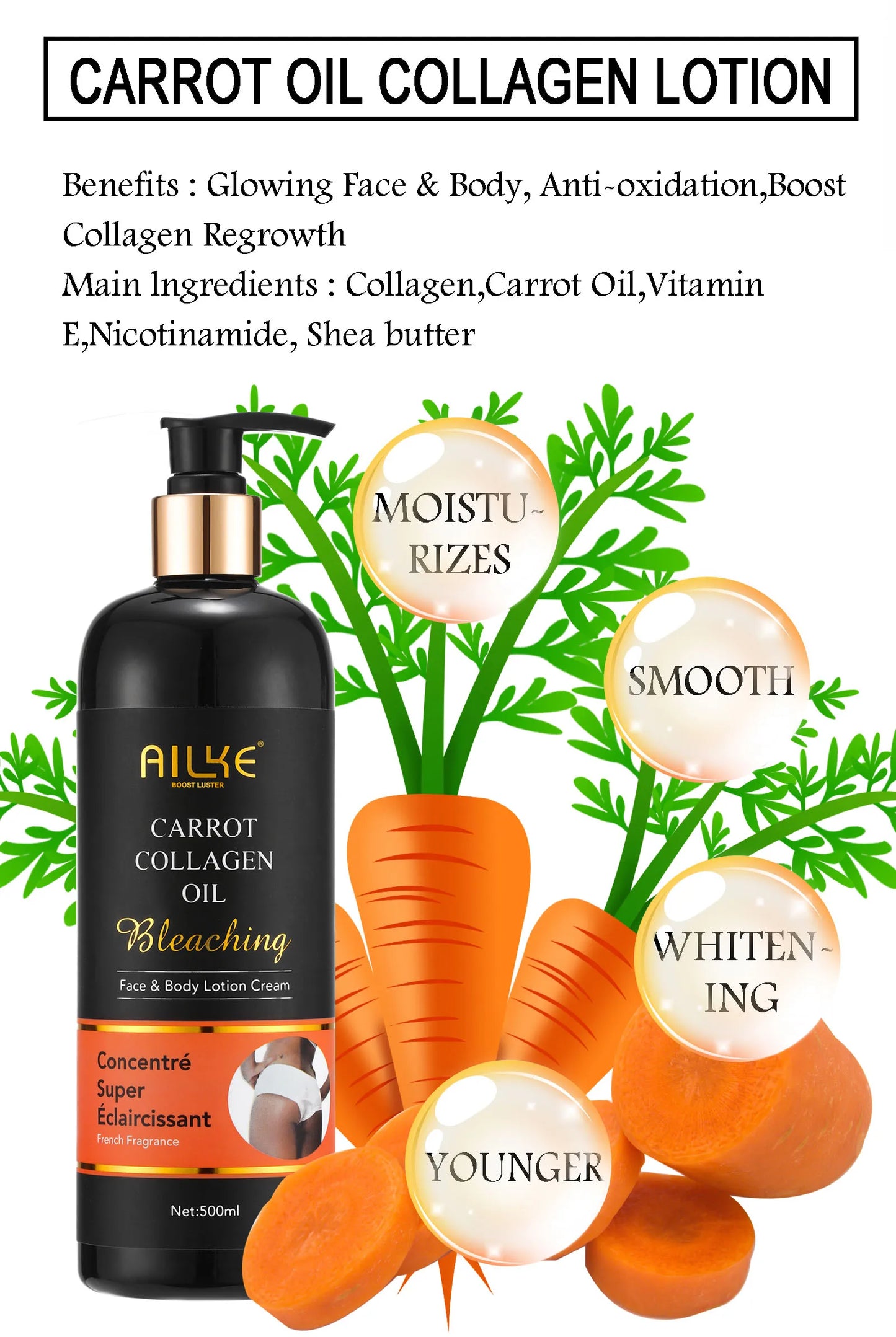 AILKE Collagen Skincare Set – 5-in-1 Moisturizing & Brightening Anti-Aging Kit