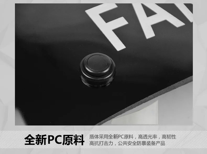 Transparent PC Riot Shield – Round Explosion-Proof Security Protection