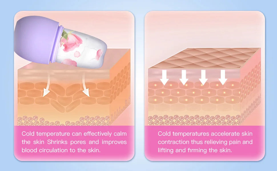 Ice Roller Skin Care Set with Facial Brush & Cleaning Mat