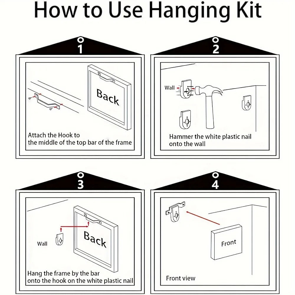 Halloween Canvas Wall Art – Ghost Castle & Pumpkin Design on Pine Wood Frame (1.5-Inch Thick)