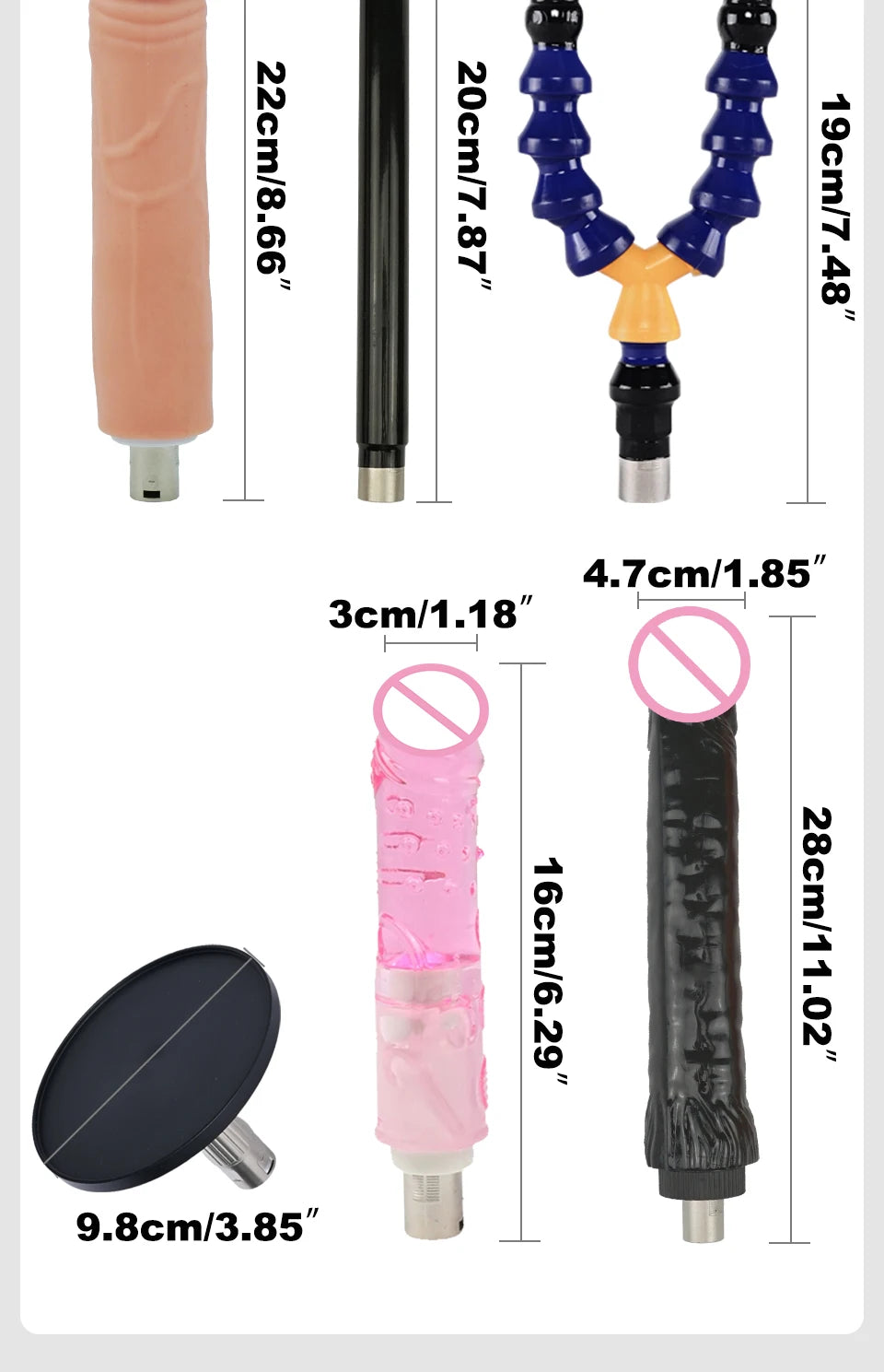 ROUGH BEAST 3XLR Wireless Sex Machine with Telescopic Dildo Attachment for Men & Women