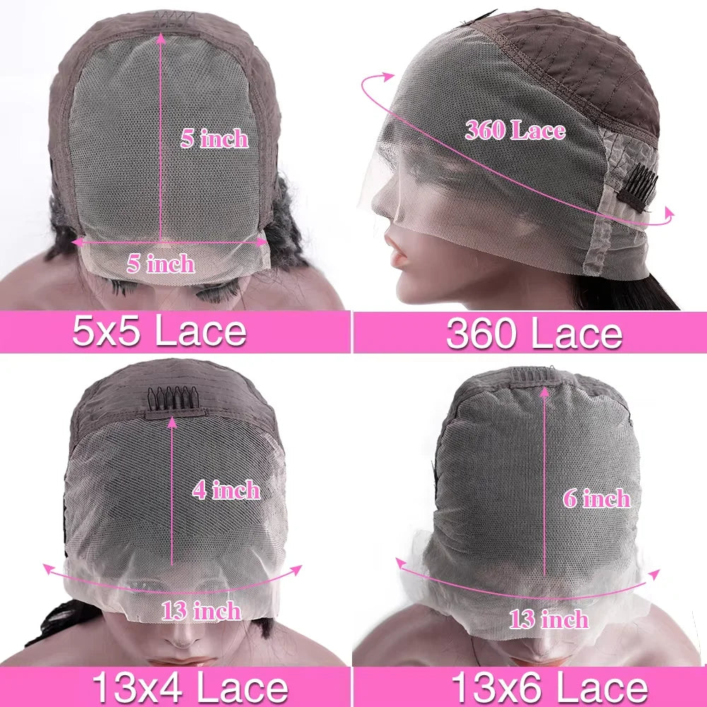 HD Lace Front Human Hair Wig – Straight, Pre-Plucked Malaysian Hair (13x4 / 13x6)