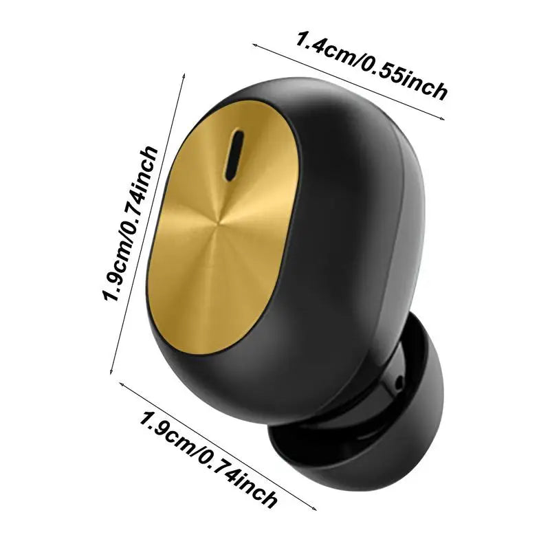 Single Wireless In-Ear Bluetooth Earbud – Waterproof Sport Headset for Calls & Music