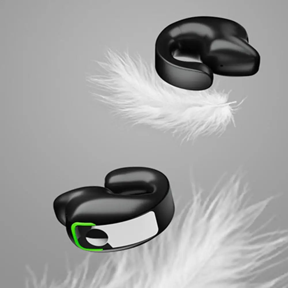 Wireless Ear Clip Headphones – Waterproof Over-Ear Earbuds with HD Stereo & Built-In Mic (6-Hour Playtime)