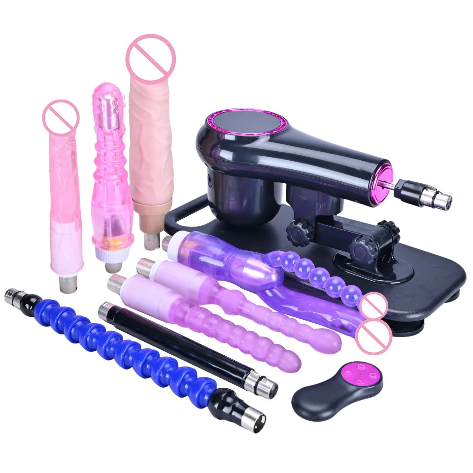 ROUGH BEAST 3XLR Wireless Sex Machine with Telescopic Dildo Attachment for Men & Women
