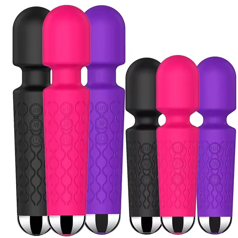 Rechargeable G-Spot & Clitoral Vibrator – 10-Mode Powerful Wand Massager for Women