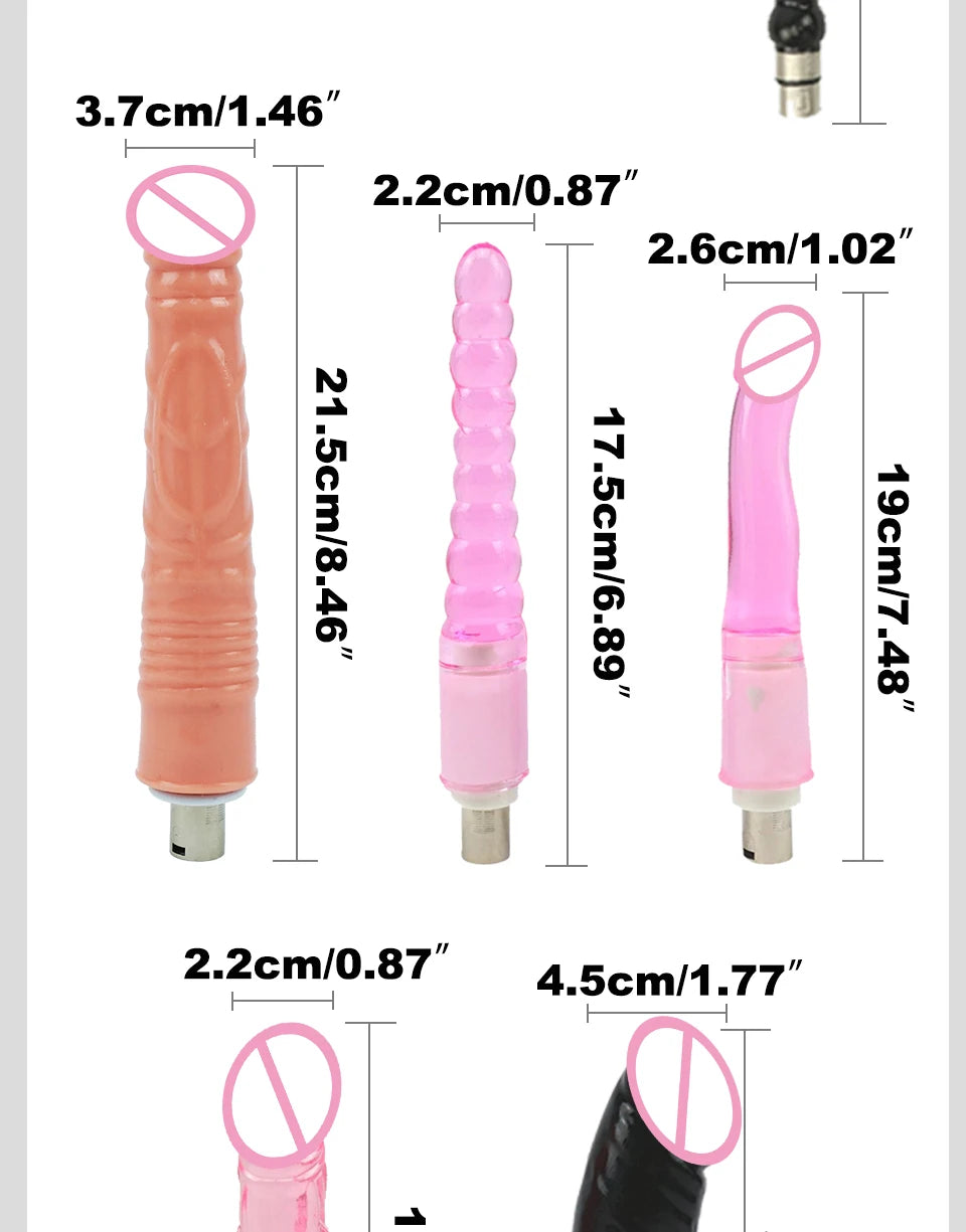 ROUGH BEAST 3XLR Wireless Sex Machine with Telescopic Dildo Attachment for Men & Women