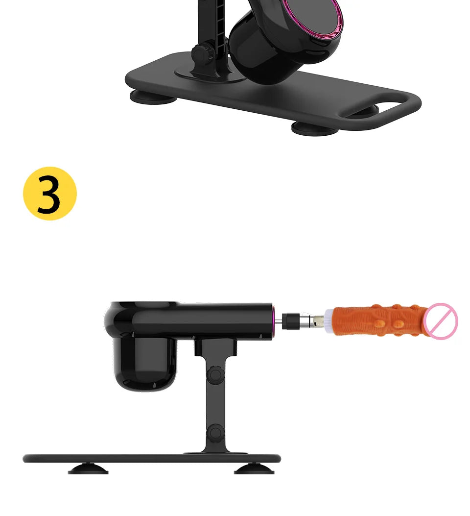 ROUGH BEAST 3XLR Wireless Sex Machine with Telescopic Dildo Attachment for Men & Women