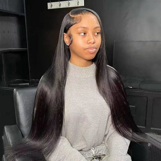 HD Lace Front Human Hair Wig – Straight, Pre-Plucked Malaysian Hair (13x4 / 13x6)