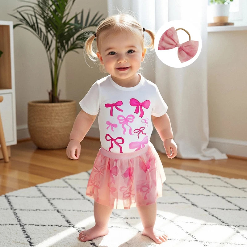 Girls Floral Print Ruffle Sleeve Top and Denim Skirt Set with Matching Headband - Summer 3PCS Outfit for Girls