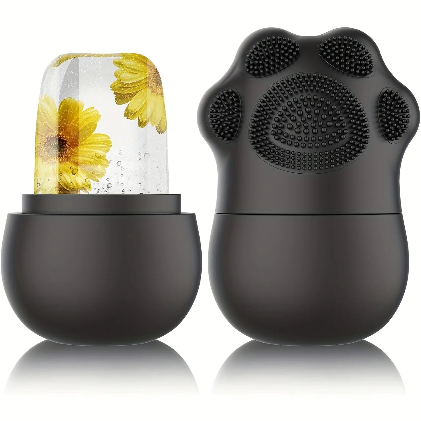 Ice Roller Skin Care Set with Facial Brush & Cleaning Mat