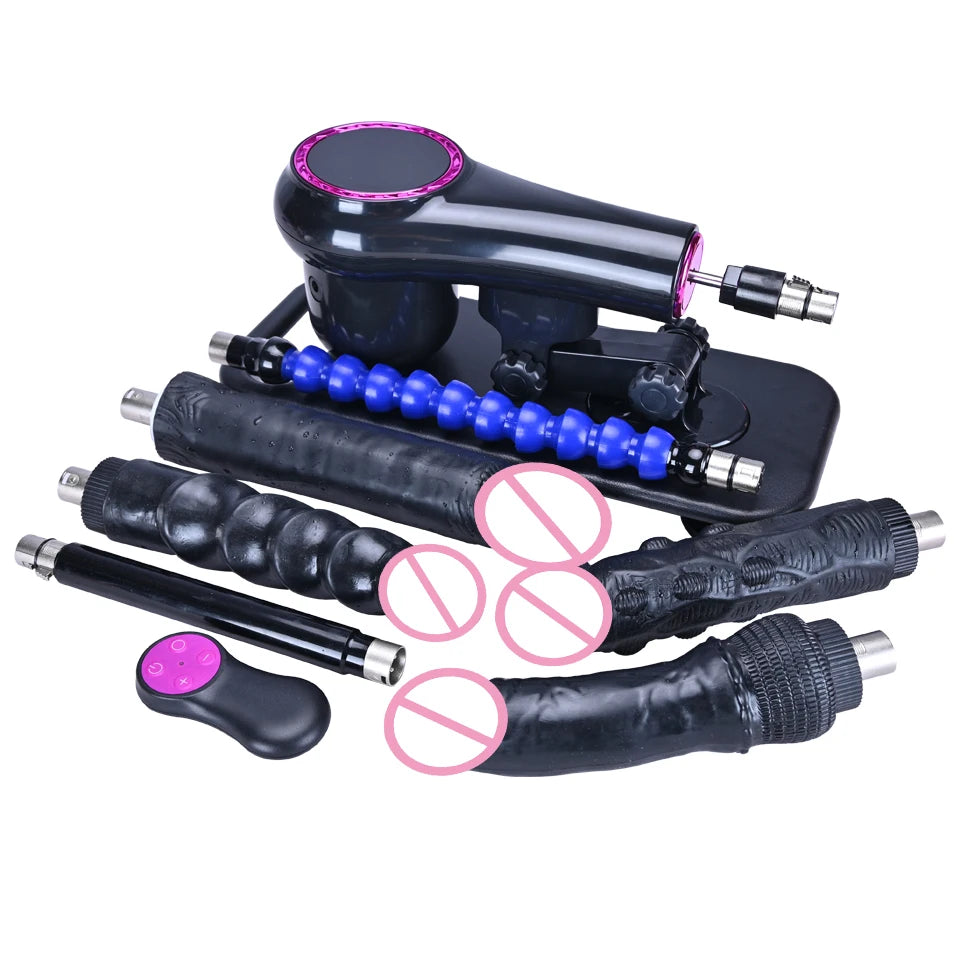 ROUGH BEAST 3XLR Wireless Sex Machine with Telescopic Dildo Attachment for Men & Women