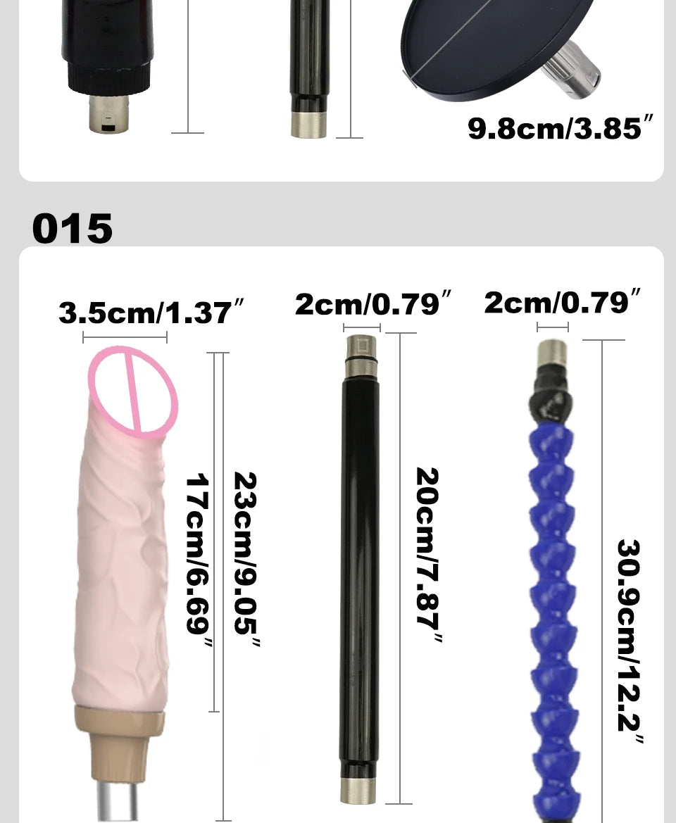 ROUGH BEAST 3XLR Wireless Sex Machine with Telescopic Dildo Attachment for Men & Women