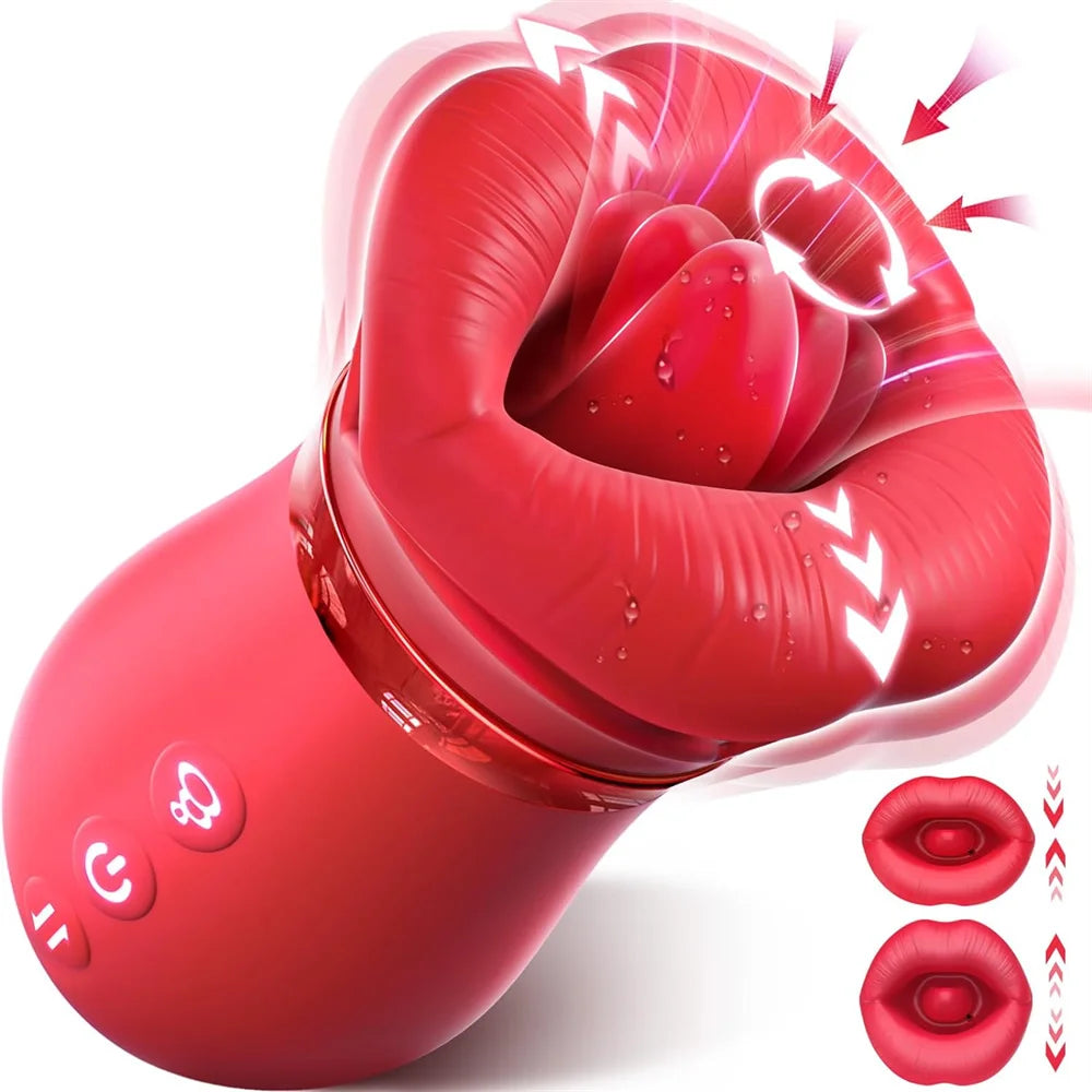 4-in-1 Oral Suction Vibrator for Women – Clitoral & Nipple Stimulator, Rechargeable Pleasure Toy