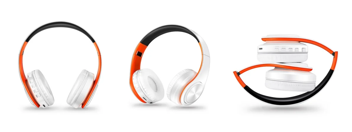 Bluetooth HiFi Stereo Headphones with FM Radio & SD Card Support – Wireless Headset with Mic for Phones & Tablets