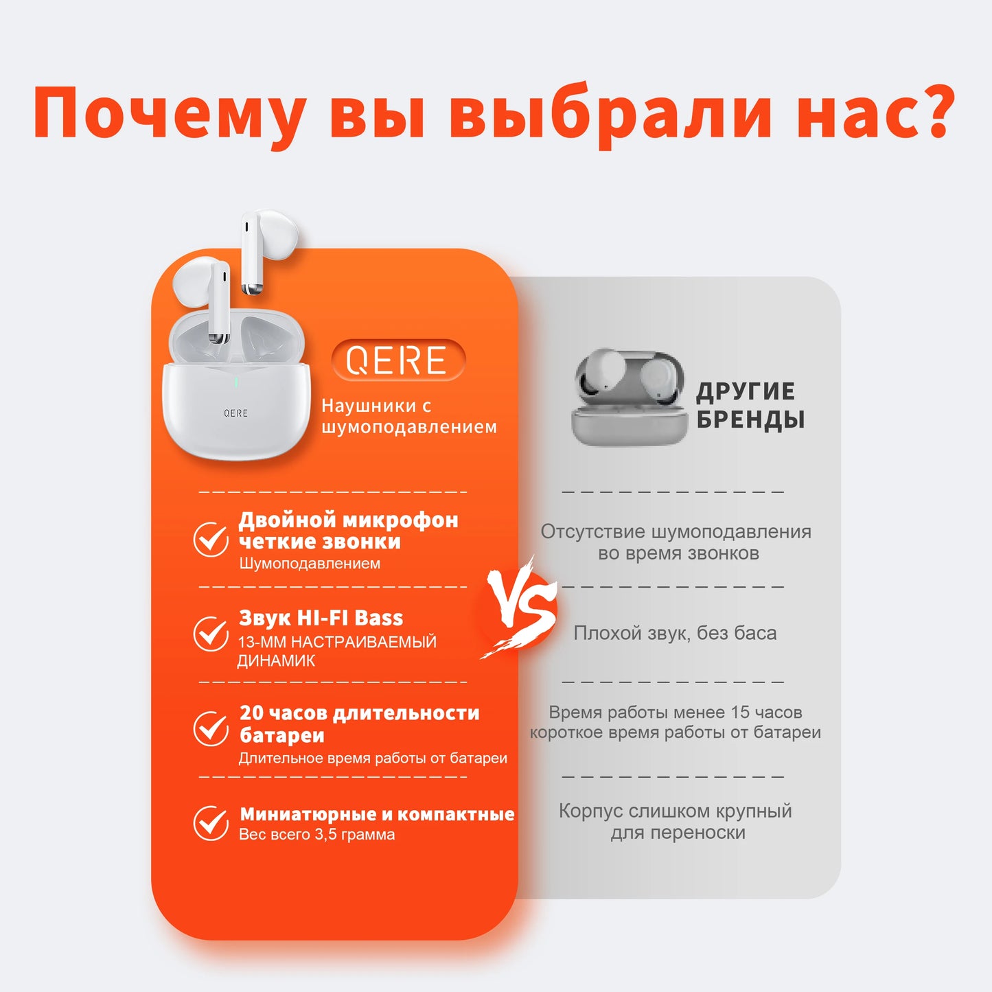 QERE E28 TWS Wireless Earbuds – Bluetooth 5.3, Hi-Fi Sound, Low-Latency Gaming & Waterproof