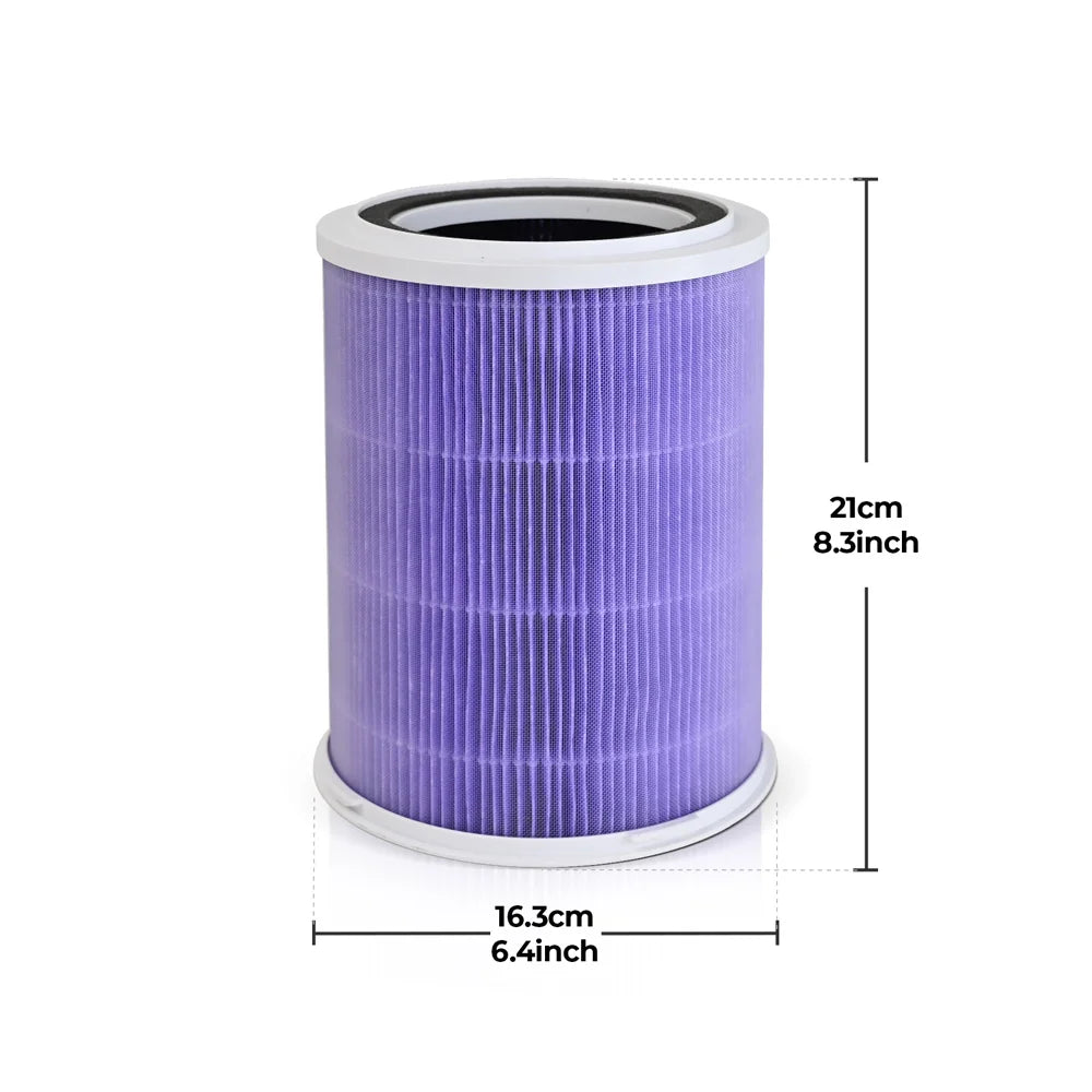 Air Purifier for Home – H13 True HEPA Filter, Quiet 25dB, Allergies & Pet Hair, Odor Control (White)